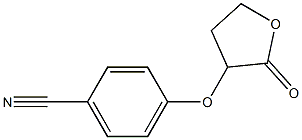 4-[(2-oxooxolan-3-yl)oxy]benzonitrile 구조식 이미지