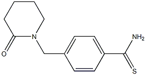 4-[(2-oxopiperidin-1-yl)methyl]benzene-1-carbothioamide Structure