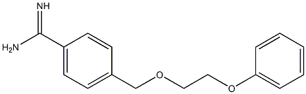 4-[(2-phenoxyethoxy)methyl]benzenecarboximidamide Structure