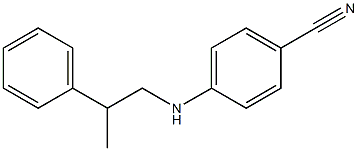 4-[(2-phenylpropyl)amino]benzonitrile 구조식 이미지