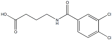 4-[(3,4-dichlorobenzoyl)amino]butanoic acid 구조식 이미지