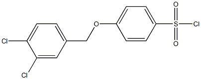 4-[(3,4-dichlorophenyl)methoxy]benzene-1-sulfonyl chloride Structure