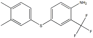 4-[(3,4-dimethylphenyl)sulfanyl]-2-(trifluoromethyl)aniline 구조식 이미지