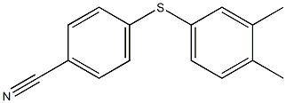 4-[(3,4-dimethylphenyl)sulfanyl]benzonitrile Structure