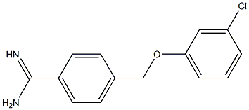 4-[(3-chlorophenoxy)methyl]benzenecarboximidamide Structure