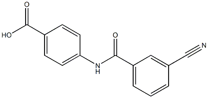 4-[(3-cyanobenzene)amido]benzoic acid Structure