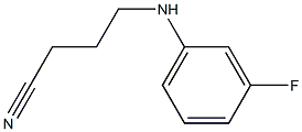 4-[(3-fluorophenyl)amino]butanenitrile 구조식 이미지