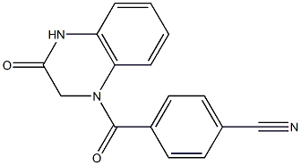 4-[(3-oxo-1,2,3,4-tetrahydroquinoxalin-1-yl)carbonyl]benzonitrile 구조식 이미지