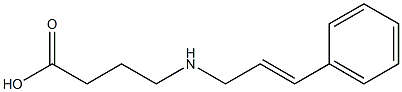 4-[(3-phenylprop-2-en-1-yl)amino]butanoic acid 구조식 이미지