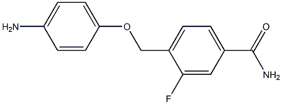 4-[(4-aminophenoxy)methyl]-3-fluorobenzamide 구조식 이미지