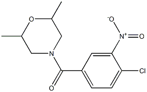 4-[(4-chloro-3-nitrophenyl)carbonyl]-2,6-dimethylmorpholine Structure