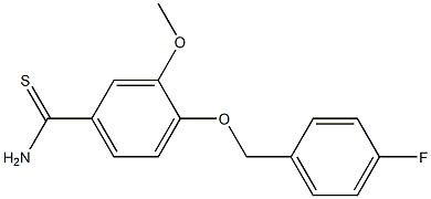 4-[(4-fluorobenzyl)oxy]-3-methoxybenzenecarbothioamide Structure