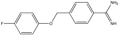 4-[(4-fluorophenoxy)methyl]benzenecarboximidamide 구조식 이미지