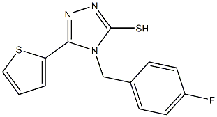 4-[(4-fluorophenyl)methyl]-5-(thiophen-2-yl)-4H-1,2,4-triazole-3-thiol 구조식 이미지