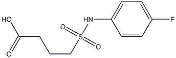 4-[(4-fluorophenyl)sulfamoyl]butanoic acid Structure