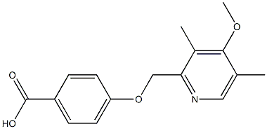 4-[(4-methoxy-3,5-dimethylpyridin-2-yl)methoxy]benzoic acid 구조식 이미지