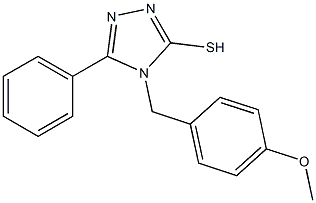 4-[(4-methoxyphenyl)methyl]-5-phenyl-4H-1,2,4-triazole-3-thiol Structure