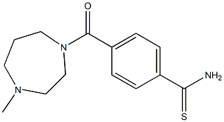 4-[(4-methyl-1,4-diazepan-1-yl)carbonyl]benzene-1-carbothioamide Structure