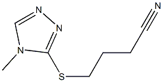 4-[(4-methyl-4H-1,2,4-triazol-3-yl)sulfanyl]butanenitrile Structure