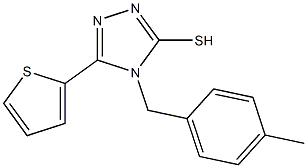 4-[(4-methylphenyl)methyl]-5-(thiophen-2-yl)-4H-1,2,4-triazole-3-thiol 구조식 이미지