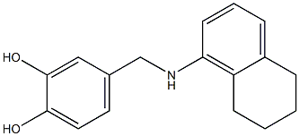4-[(5,6,7,8-tetrahydronaphthalen-1-ylamino)methyl]benzene-1,2-diol 구조식 이미지