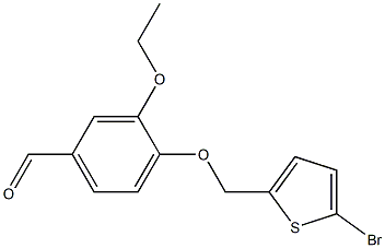 4-[(5-bromothien-2-yl)methoxy]-3-ethoxybenzaldehyde Structure