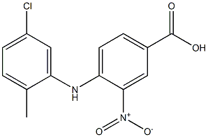 4-[(5-chloro-2-methylphenyl)amino]-3-nitrobenzoic acid Structure