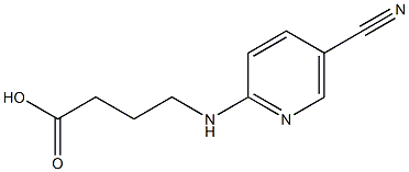 4-[(5-cyanopyridin-2-yl)amino]butanoic acid Structure