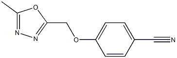 4-[(5-methyl-1,3,4-oxadiazol-2-yl)methoxy]benzonitrile Structure