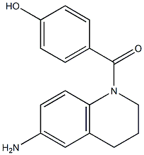 4-[(6-amino-1,2,3,4-tetrahydroquinolin-1-yl)carbonyl]phenol Structure