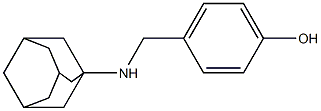 4-[(adamantan-1-ylamino)methyl]phenol Structure