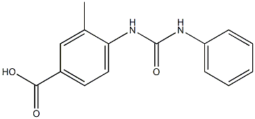 4-[(anilinocarbonyl)amino]-3-methylbenzoic acid Structure