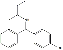 4-[(butan-2-ylamino)(phenyl)methyl]phenol Structure