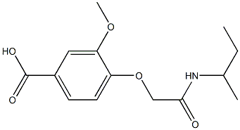 4-[(butan-2-ylcarbamoyl)methoxy]-3-methoxybenzoic acid Structure