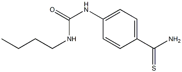 4-[(butylcarbamoyl)amino]benzene-1-carbothioamide 구조식 이미지