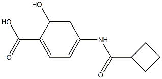 4-[(cyclobutylcarbonyl)amino]-2-hydroxybenzoic acid Structure