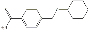 4-[(cyclohexyloxy)methyl]benzenecarbothioamide Structure