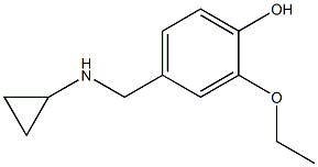 4-[(cyclopropylamino)methyl]-2-ethoxyphenol Structure