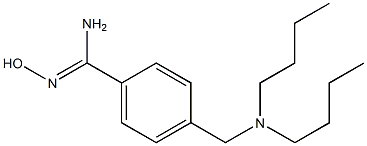 4-[(dibutylamino)methyl]-N'-hydroxybenzene-1-carboximidamide 구조식 이미지