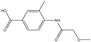 4-[(methoxyacetyl)amino]-3-methylbenzoic acid Structure