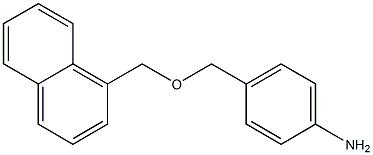 4-[(naphthalen-1-ylmethoxy)methyl]aniline Structure