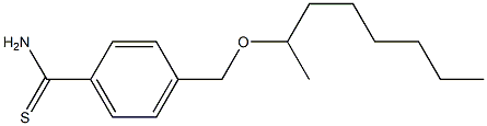 4-[(octan-2-yloxy)methyl]benzene-1-carbothioamide Structure