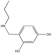 4-[(propylamino)methyl]benzene-1,3-diol Structure