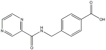 4-[(pyrazin-2-ylformamido)methyl]benzoic acid Structure