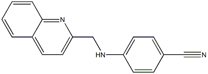 4-[(quinolin-2-ylmethyl)amino]benzonitrile Structure
