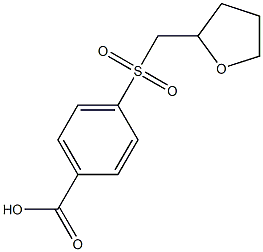 4-[(tetrahydrofuran-2-ylmethyl)sulfonyl]benzoic acid Structure