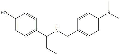 4-[1-({[4-(dimethylamino)phenyl]methyl}amino)propyl]phenol Structure