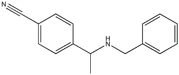 4-[1-(benzylamino)ethyl]benzonitrile Structure