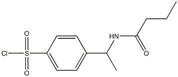 4-[1-(butyrylamino)ethyl]benzenesulfonyl chloride 구조식 이미지