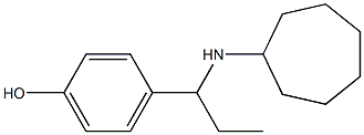 4-[1-(cycloheptylamino)propyl]phenol 구조식 이미지